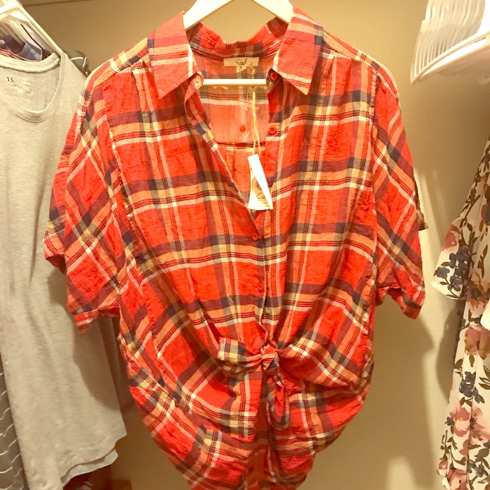 Knotted flannel!